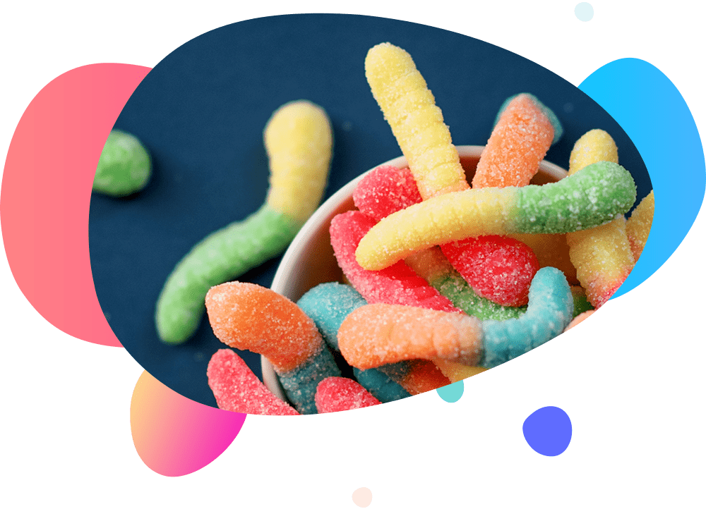 gomitas de azucar