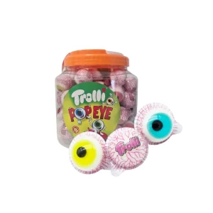 Ojo de gelatina de diferentes sabores
